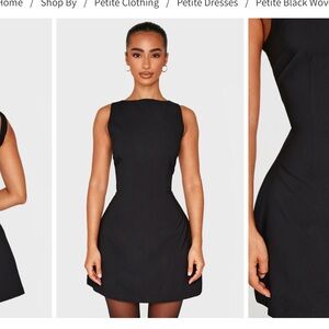 Open back mini dress